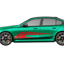 Kit de pegatinas laterales de carreras con rayas modernas para BMW Serie 5 G60 M5 G90 - SupDec Graphix Vinilos Adhesivos
 3