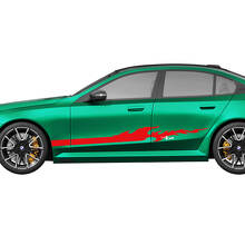 Kit de calcomanías Side Stripes Flame Racing para BMW Serie 5 G60 M5 G90 - SupDec Graphix Vinilos Adhesivos
 2