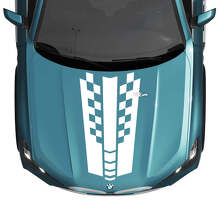 Calcomanía de rayas a cuadros para capó BMW X5 G05 - Vinilo M Performance
 2