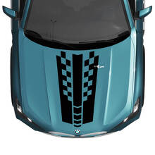 Calcomanía de rayas a cuadros para capó BMW X5 G05 - Vinilo M Performance
 3