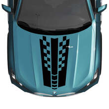 Calcomanía de rayas a cuadros para capó BMW X5 G05 - Vinilo M Performance
 3