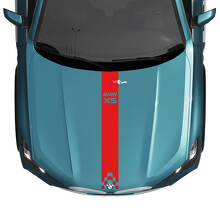 Calcomanía de rayas a cuadros para capó BMW X5 G05 - Vinilo M Performance 3
 3