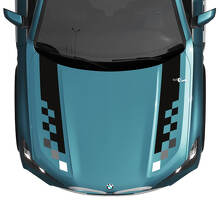 Calcomanía de rayas a cuadros para capó BMW X5 G05 - Vinilo M Performance 4
 3