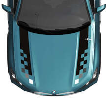 Calcomanía de Rayas a Cuadros para Capó BMW X5 G05 - Vinilo M Performance 2 3