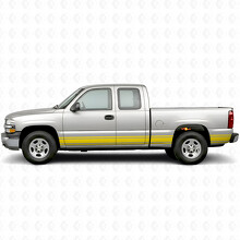 Vinilos finos de acento para puertas y laterales de la caja para Chevrolet Silverado 1500 GMT800 1999-2007_2