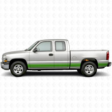 Vinilos finos de acento para puertas y laterales de la caja para Chevrolet Silverado 1500 GMT800 1999-2007_5
