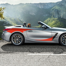 Etiqueta engomada del vinilo de las rayas de los acentos de las puertas laterales BMW Z4
 6