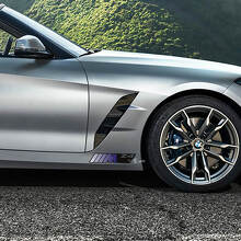 Calcomanía adhesiva de vinilo para faldón lateral estilo M para BMW Z4_3