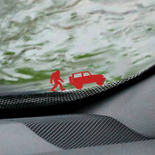 Calcomanía de esquina de huevo de Pascua para parabrisas Yeti Bigfoot Jeep Wrangler - Gráfico de vinilo personalizado
 2