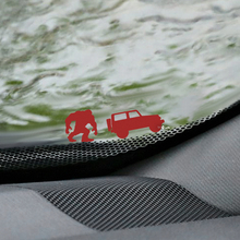 Calcomanía de esquina de huevo de Pascua para parabrisas Yeti Bigfoot Jeep Wrangler - Gráfico de vinilo personalizado 2
 2