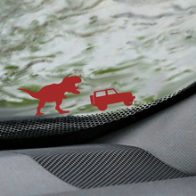 Calcomanía de esquina de huevo de Pascua para parabrisas T-Rex Jeep Wrangler - Gráfico de vinilo personalizado
 2