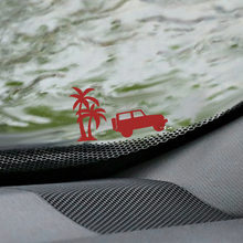 Calcomanía de esquina de huevo de Pascua para parabrisas de Jeep Wrangler de Palm - Gráfico de vinilo personalizado
 2