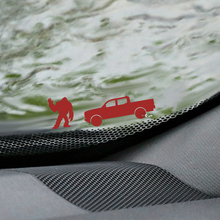 Calcomanía de esquina de huevo de Pascua para parabrisas de Jeep Wrangler de Palm - Gráfico de vinilo personalizado
 2