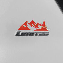 Calcomanía de vinilo para área de placa Mountains Limited para Toyota 4Runner_2