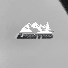 Calcomanía de vinilo para área de placa Mountains Limited para Toyota 4Runner_3