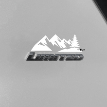 Etiqueta engomada de la calcomanía de los árboles de las montañas sobre la insignia limitada de Toyota 4Runner
 3