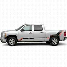 Franjas de vinilo Rising Accent para puertas y laterales de caja para Chevrolet Silverado 1500 GMT900 2007-2013_2