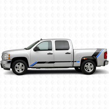 Franjas de vinilo Rising Accent para puertas y laterales de caja para Chevrolet Silverado 1500 GMT900 2007-2013_3