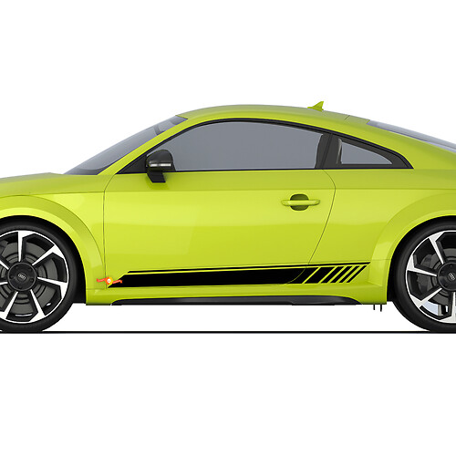 Audi TT Racing Strobe Puerta lateral Rayas Calcomanía Logo Pegatinas

