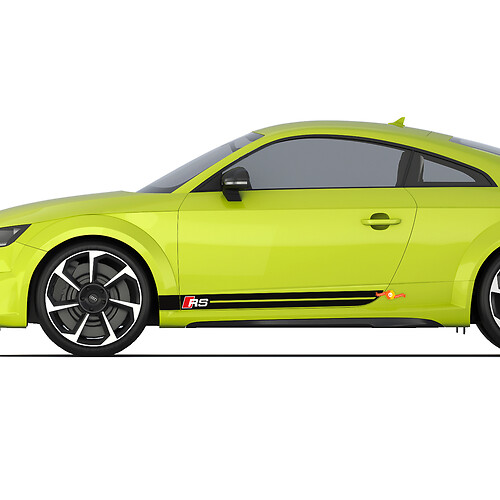 Audi TT RS Sport Racing Strobe Puerta lateral Rayas Calcomanía Logo Pegatinas
