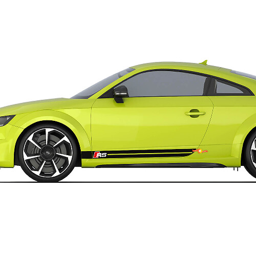 Audi TT RS Rayas Laterales de Puerta Estroboscópicas para Carreras Deportivas Calcomanías de Logotipo
