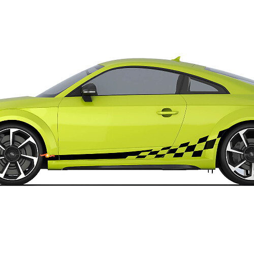 Calcomanías con logotipo de rayas para puerta lateral de Audi TT Racing
