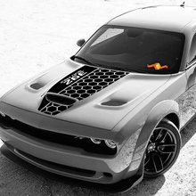 Hood Dodge 392 Scat Pack Challenger o Charger Hemi Vinilo Racing Calcomanía Pegatina
 2