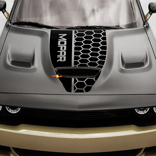 Hood Dodge 392 Challenger o Charger Hemi Vinilo Racing Calcomanía Etiqueta 2

