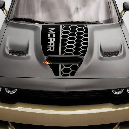 Hood Dodge 392 Challenger o Charger Hemi Vinilo Racing Calcomanía Etiqueta 2
