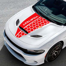Vinilo Decorativo Personalizado de Capó Estilo Panal para Dodge Challenger o Charger_3