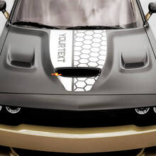 Vinilo Decorativo Personalizado de Capó Estilo Panal para Dodge Challenger o Charger_4