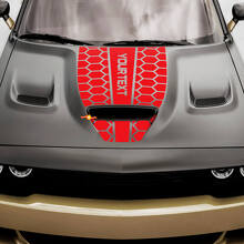 Vinilo adhesivo de capó estilo panal personalizado para Dodge Challenger o Charger_4