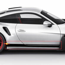 Porsche 911 GT2 RS Stripes Sides - Gráficos de calcomanías de vinilo personalizados
 2