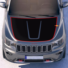 Jeep Cherokee TrackHawk Hood Graphics Wrap Calcomanía Pegatina
 2