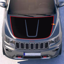 Jeep Cherokee TrackHawk Hood Graphics Wrap Calcomanía Pegatina
 2