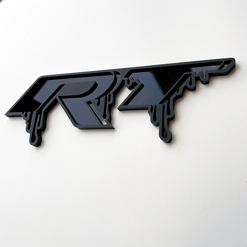 Dodge RT con sangre Insignias de guardabarros Emblema de puerta trasera Insignia 3D
