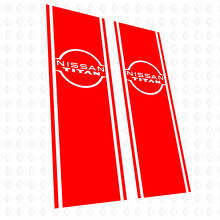 Bed Side Nissan Titan Stripes Vinilo Pegatinas Calcomanías Gráficos
 3