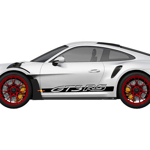 Porsche 911 - 991 Gt3 RS GT3RS Kit de franjas laterales Calcomanía adhesiva 2
