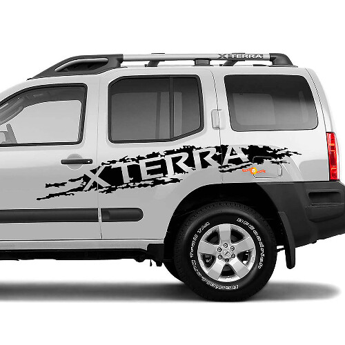 Kit de calcomanías de vinilo para el lateral con letras desgastadas Xterra para Nissan Xterra