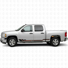 Tiras de vinilo paralelas para puerta y paneles laterales para Chevrolet Silverado 1500 GMT900 2007-2013_2