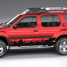 Side Mountains Nissan Xterra Graphics Vinilo Pegatinas Calcomanías 1
 3