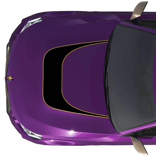 BMW M240 G42 Hood M Performance Outline Calcomanía de vinilo
