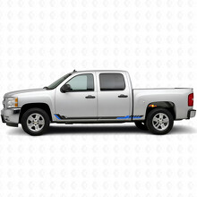Tiras de Vinilo para Puertas y Paneles Laterales de Línea de Carreras para Chevrolet Silverado 1500 GMT900 2007-2013_3