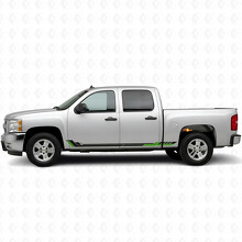 Tiras de Vinilo para Puertas y Paneles Laterales de Línea de Carreras para Chevrolet Silverado 1500 GMT900 2007-2013_4