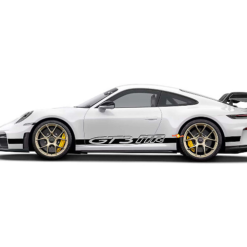 Kit de calcomanías de vinilo con franjas laterales estilo GT3 MR para Porsche 911 991 GT3 RS