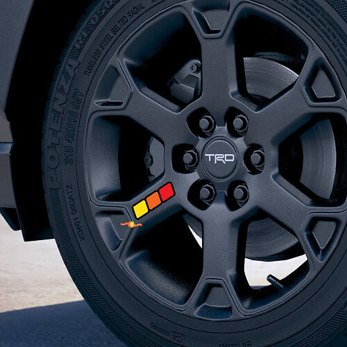 Kit de Pegatinas de Vinilo con Estilo Ruedas Vintage para Coches Toyota