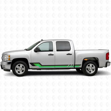 Tiras de vinilo retro paralelas para puertas y paneles laterales para Chevrolet Silverado 1500 GMT900 2007-2013_3