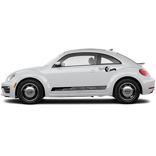 Volkswagen Beetle Puertas laterales Panel basculante Vinilo Rayas Calcomanías Pegatinas 6
