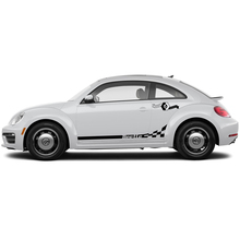 Volkswagen Beetle Puertas laterales Rocker Panel Vinilo Rayas Calcomanías Pegatinas 10
 2