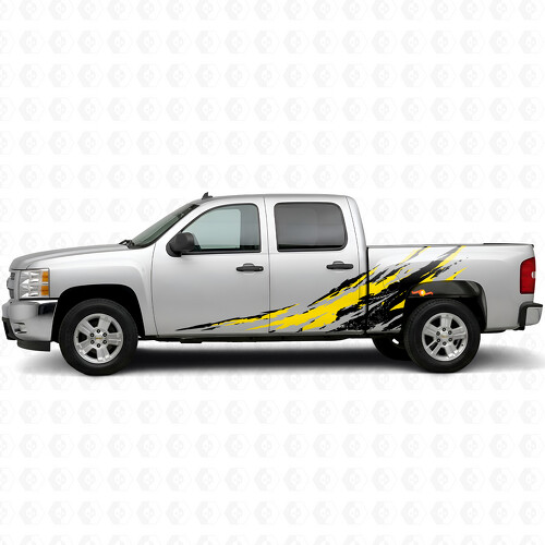 Vinilos Rayas Desgastadas para Puerta y Lateral de Caja para Chevrolet Silverado 1500 GMT900 2007-2013